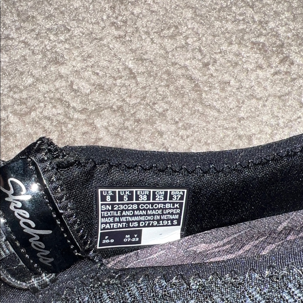 Skechers Black Relaxed Fit Slip-Ons - Picture 5 of 8